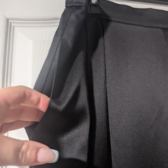 NEW Velvet by Jenny Graham | Manhattan Silk Charmeuse Pants In Black - Picture 7 of 10